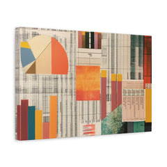 "Profit & Time" Canvas Art Print, Matte Stretched 1 25"