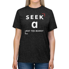 "Seek Alpha" Unisex Triblend Tee