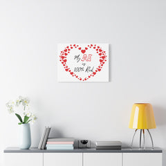 “AI Love 100% Real” Matte Canvas, Stretched, 1.25"