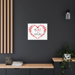 “AI Love 100% Real” Matte Canvas, Stretched, 1.25"