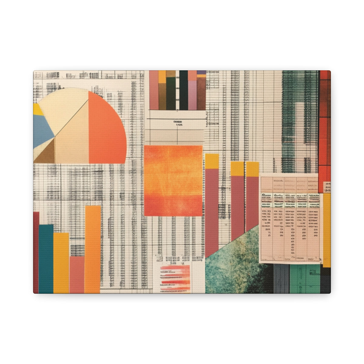 "Profit & Time" Canvas Art Print, Matte Stretched 1 25"