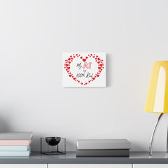 “AI Love 100% Real” Matte Canvas, Stretched, 1.25"
