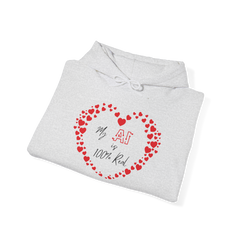 “AI Love 100% Real” Unisex Heavy Blend™ Hooded Sweatshirt